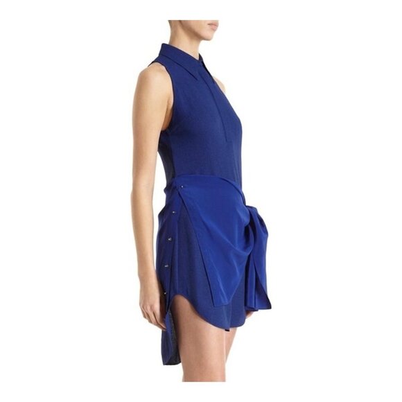 3.1 PHILLIP LIM Tie Waist Dress Blue - Picture 2 of 6